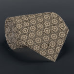 Very Elegant Tan Black Geometric Pattern Tie<br><div class="desc">Very Elegant Tan Black Geometric Pattern</div>