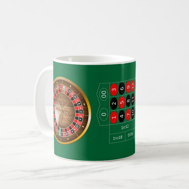 Very Fun American Roulette Table Coffee Cup (Front Left)