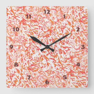 Very Fun and Unusual Flames Square Wall Clock