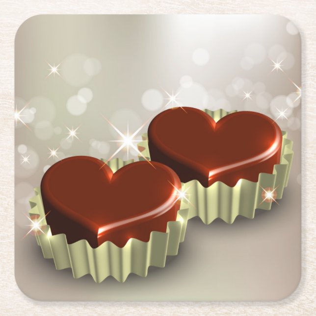 Very Fun Chocolate Candy Coaster Set (Front)