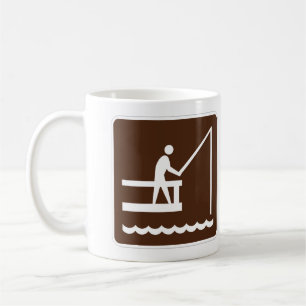 Very Fun Classic Fishing Pier Sign Coffee Mug