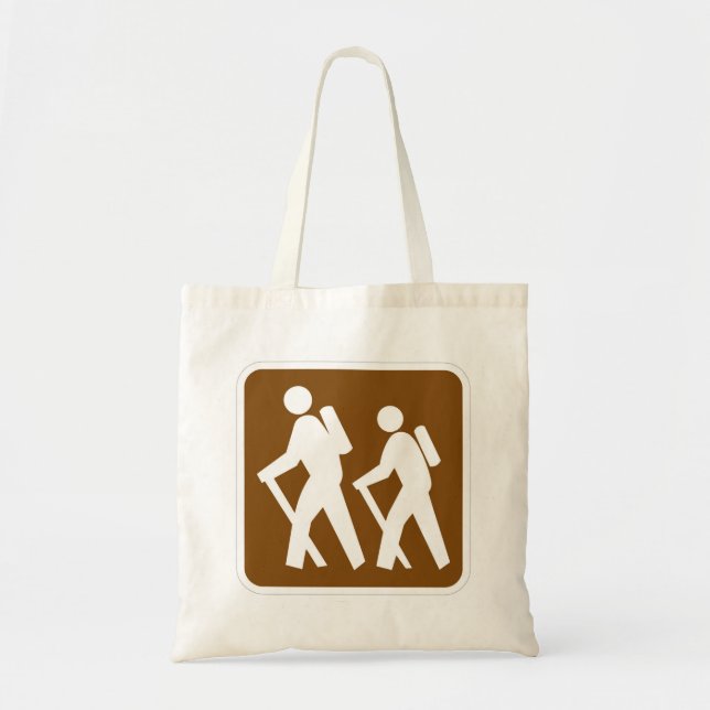 Very Fun Classic Hiking Trail Sign Tote Bag (Front)