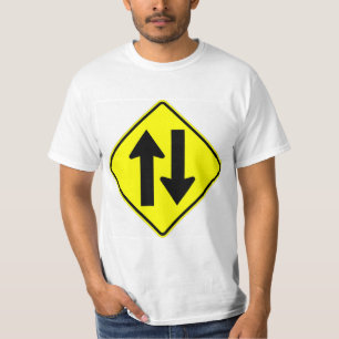 Very Fun Classic Two Way Traffic Sign T-Shirt