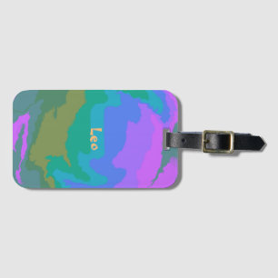 Very Fun Cool Arty Vibe Colourful Luggage Tag