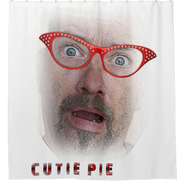 Very Fun Cutie Pie Shower Curtain! Curtain (Front)