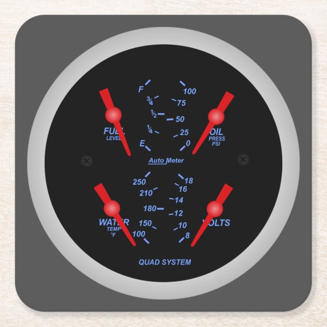 Very Fun Quad Auto Metre System Coaster Set (Front)