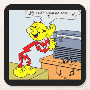 Very Fun Reddy Kilowatt Coaster Set