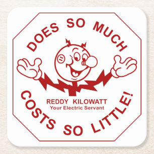 Very Fun Reddy Kilowatt Coaster Set