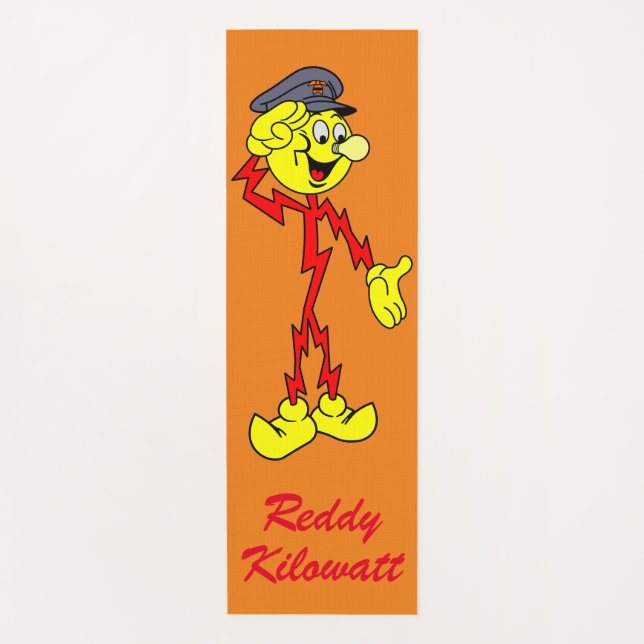 Very Fun Reddy Kilowatt Yoga Mat (Front)