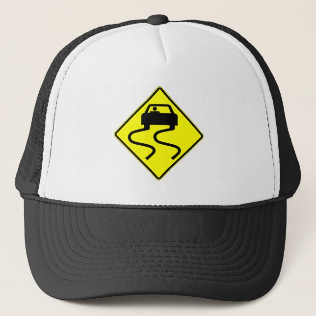 Very Fun Slippery When Wet Sign Hat (Front)
