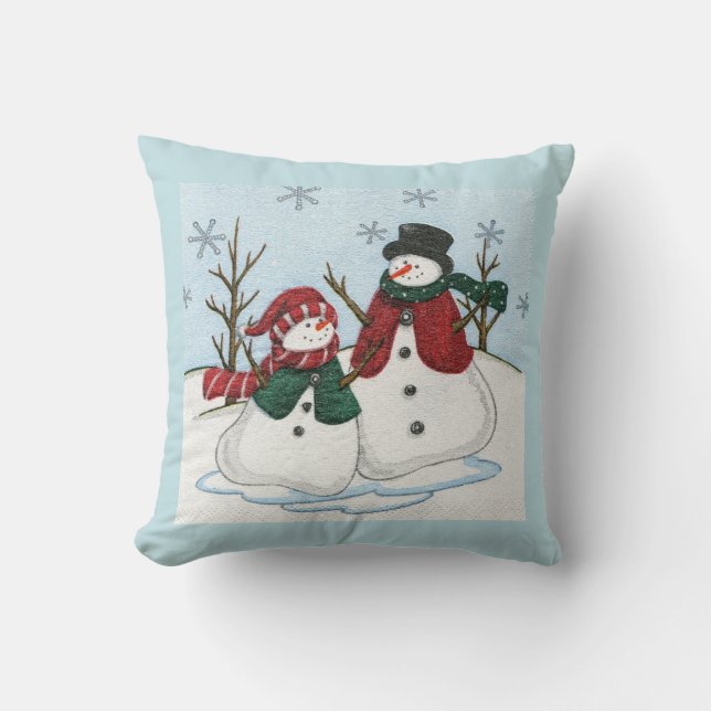 Very Fun Snowmen Cushion (Front)