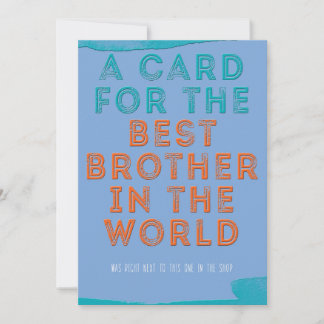 very funny brother birthday card