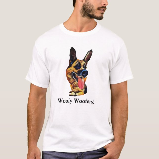 Very Funny German Shepherd Men's T-Shirt (Front)