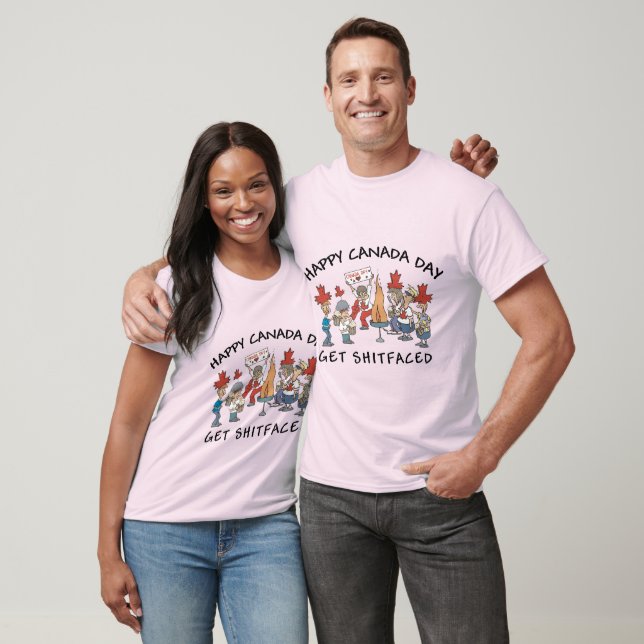 Very Funny Happy Canada Day T-Shirt (Unisex)