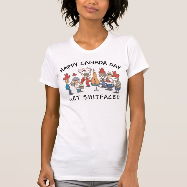 Very Funny Happy Canada Day Women's T-Shirt (Front)
