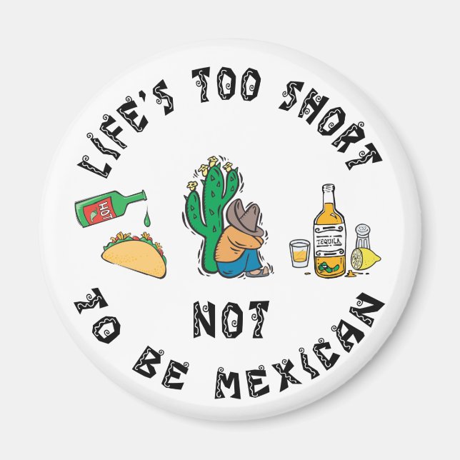 Very Funny Mexican Magnet (Front)
