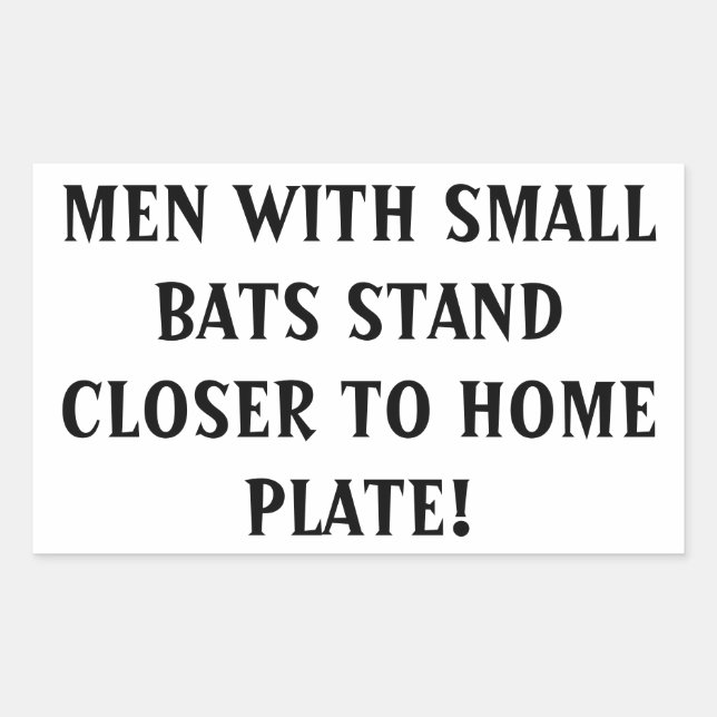 Very funny sticker for restrooms. (Front)