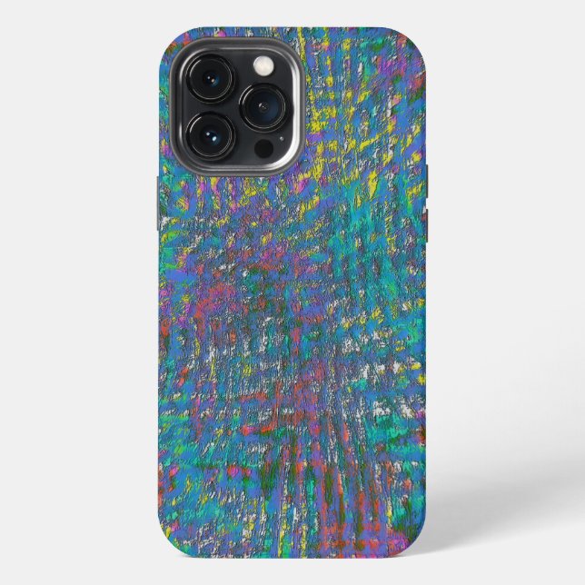 Very grainy, faded colour rough texture iPhone case (Back)