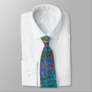 Very grainy, faded colour rough texture tie