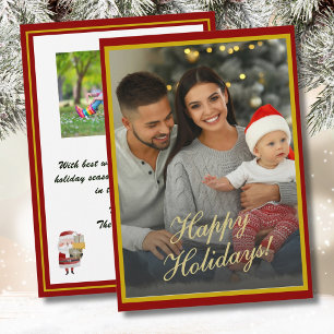 *Very Happy Holiday Two Photo Card