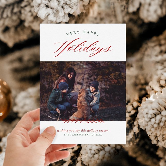Very Happy Holidays Holiday Card (Creator Uploaded)