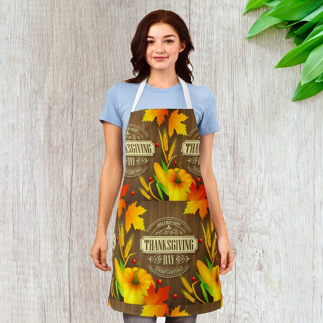 Very Happy Thanksgiving Day Apron (Creator Uploaded)