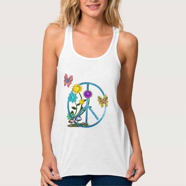 Very Hippy Day Whimsical Fantasy Art Singlet (Front)