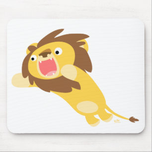 Very Hungry Cartoon Lion mousepad