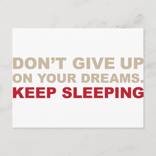 VERY IMPORTANT DREAMS POSTCARD (Front)