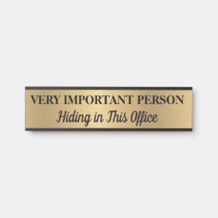 Very Important Person Hanging Door Sign Name Plate