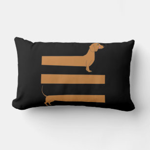 Very long Dachshund funny Lumbar Cushion