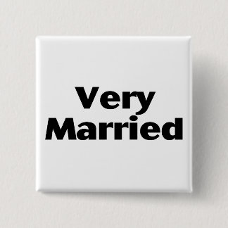 Very Married 15 Cm Square Badge