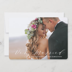 Very Married Holiday Photo Card
