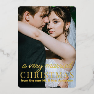 VERY MARRIED   holiday wedding announcement