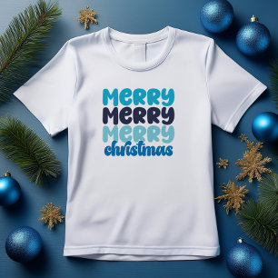 Very Merry Christmas Bold Letters T-Shirt