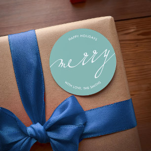 Very Merry Christmas  Classic Round Sticker