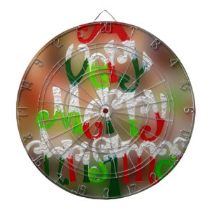 very merry christmas dartboard