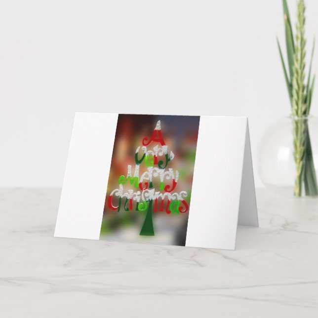 very merry christmas holiday card (Front)