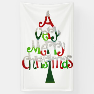 Very Merry Christmas Tree Banner