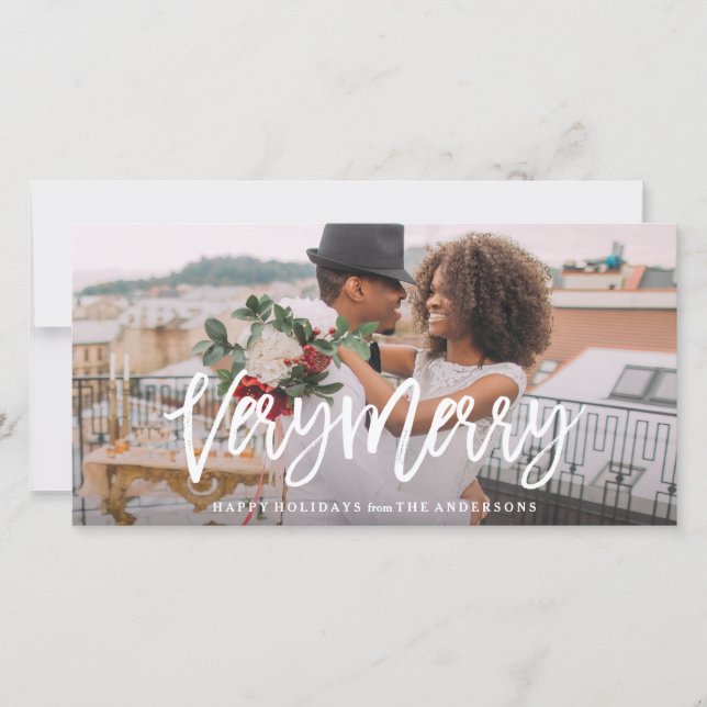 Very Merry Holiday Card (Front)