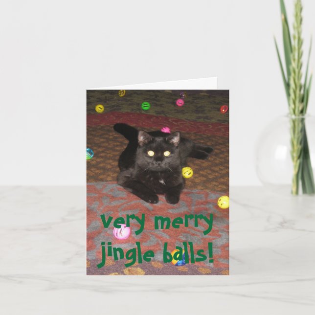 very merry jingle balls! holiday card (Front)