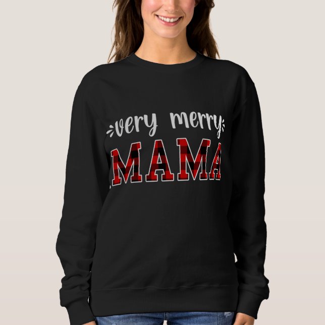 very merry Mama, Merry Christmas Family Pyjamas Sweatshirt (Front)