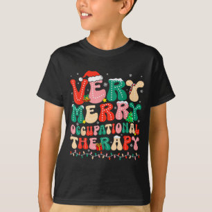 Very Merry Occupational Therapy Groovy Ot Squad Ch T-Shirt