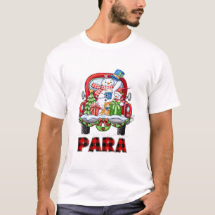 Very Merry Paraprofessional Christmas Xmas Snowman T-Shirt