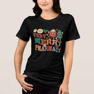 Very Merry Pharmacy Christmas Tri-Blend Shirt