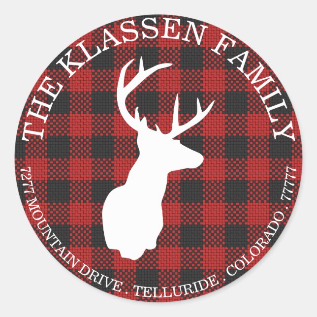 Very Merry Plaid | Envelope Seal (Front)