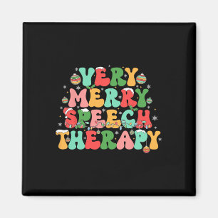 Very Merry Speech Therapy Christmas Speech Therapi Magnet