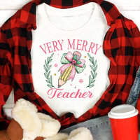 Very Merry Teacher Coquette Christmas 