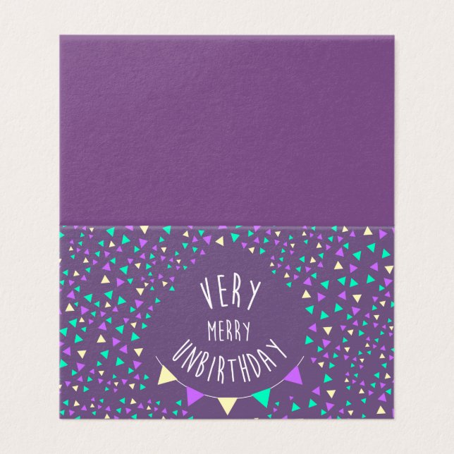 Very merry unbirthday card (Outside Unfolded)