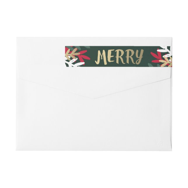 Very Merry Wrap Around Label (Back)
